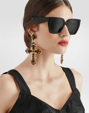 Dolce & Gabbana Clip-Ohrringe mit Kreuzmotiven Dolce & Gabbana Clip-Ohrringe mit Kreuzmotiven Mehrfarbig WES6V2W1111