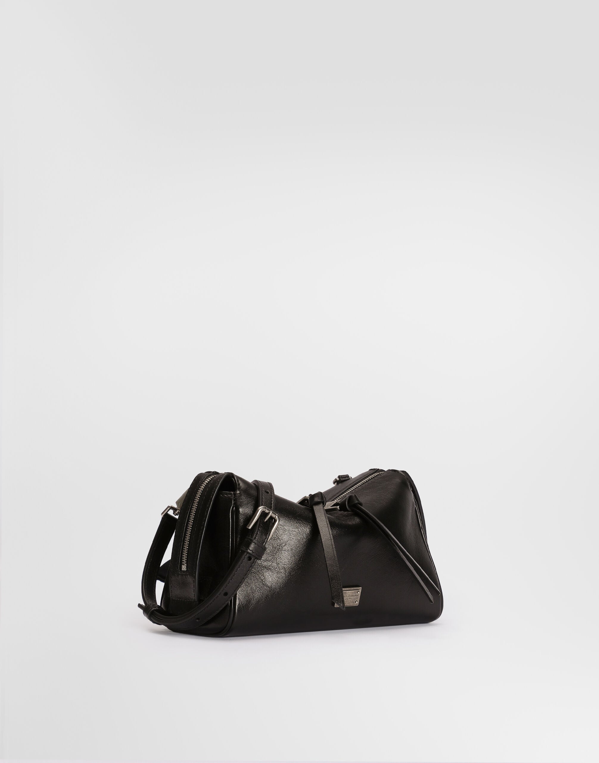 Mini Vittoria calfskin handbag in Black for Women | Dolce&Gabbana® US