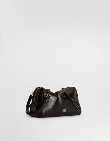 Dolce & Gabbana Mini Vittoria calfskin handbag  Black BB7889AW118