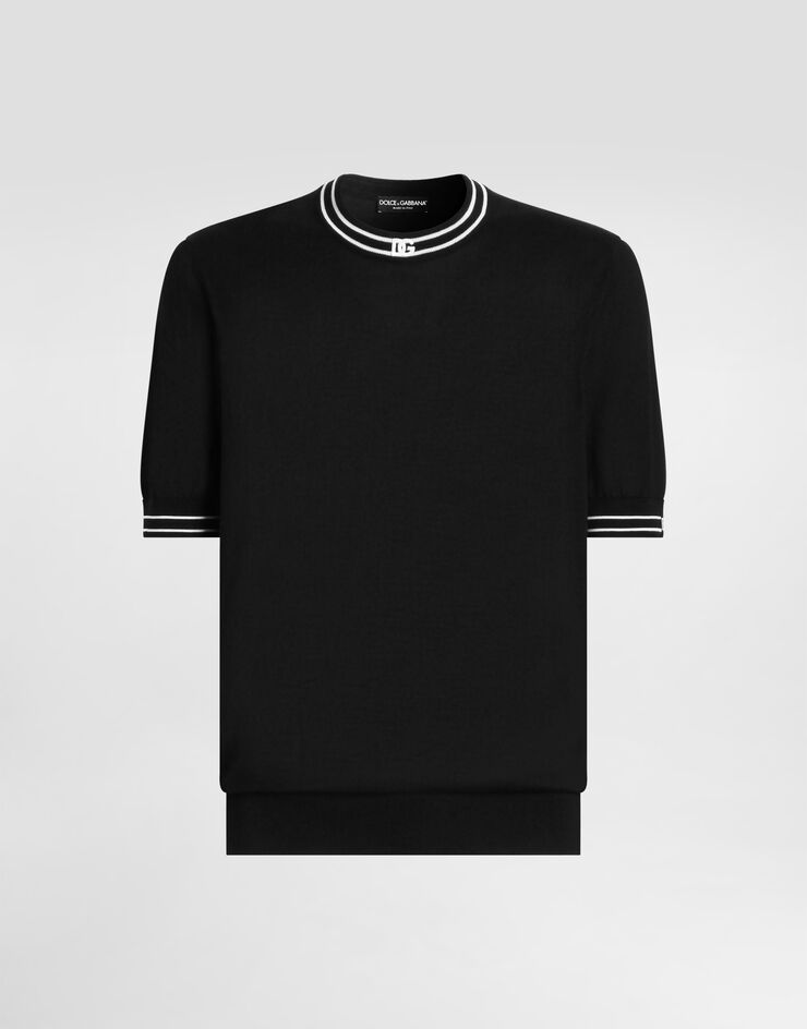 Dolce & Gabbana Silk pullover Black GXX03ZJBSPN