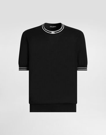 Dolce & Gabbana Silk pullover Dolce & Gabbana Silk pullover Black GXX03ZJBSPN