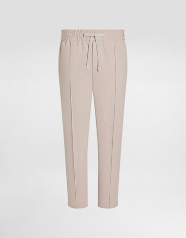 Dolce & Gabbana Cotton jogging pants Beige GYACETFUGS1