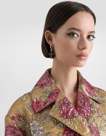 Dolce & Gabbana Earrings with crystal rhinestone crosses Dolce & Gabbana Earrings with crystal rhinestone crosses Multicolor WEQ2D6W1111