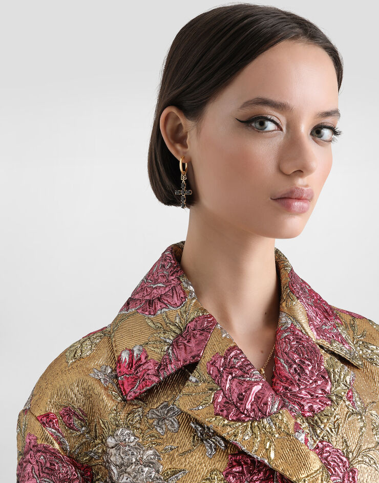 Dolce & Gabbana Earrings with crystal rhinestone crosses Dolce & Gabbana Earrings with crystal rhinestone crosses Multicolor WEQ2D6W1111
