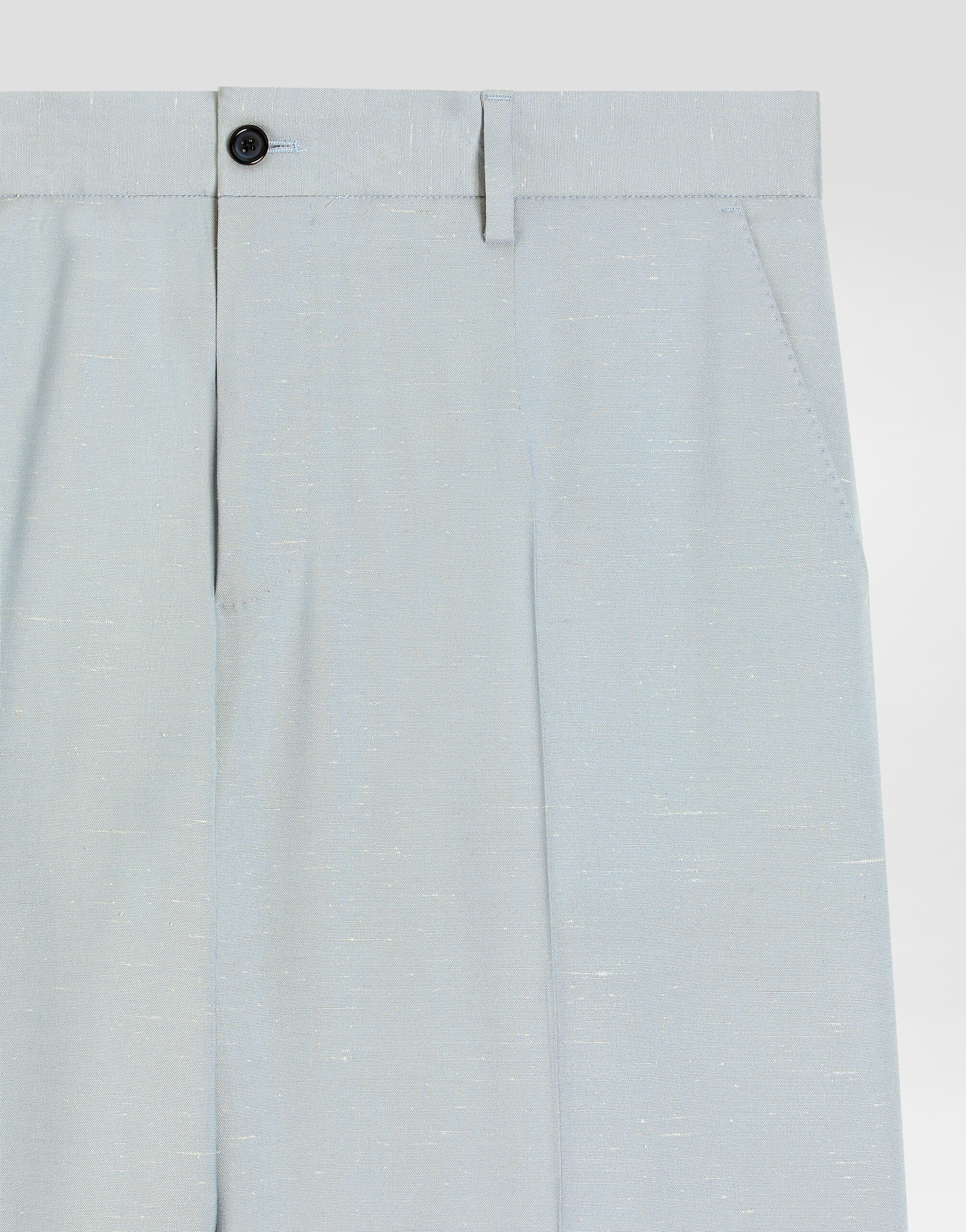 Shantung viscose trousers in Azure for Men | Dolce&Gabbana® US
