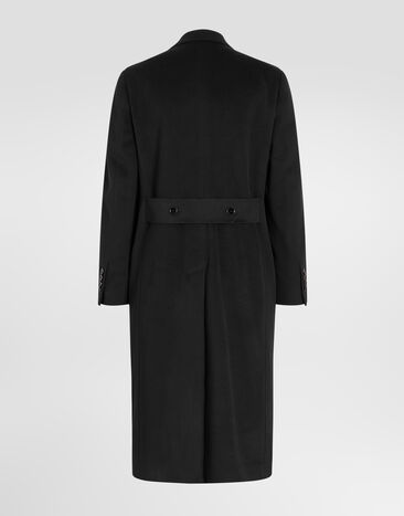 Dolce & Gabbana Double-breasted virgin wool coat Black G038ZTHU2CA