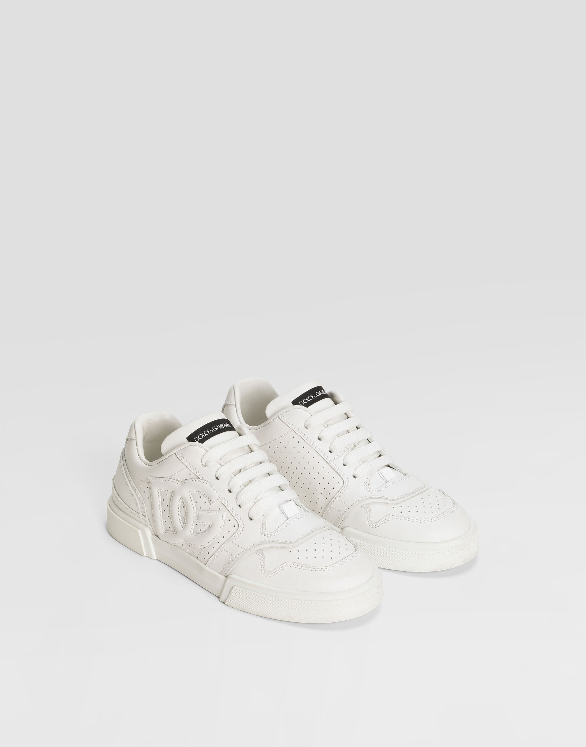 Calfskin nappa New Roma sneakers in White for Men | Dolce&Gabbana® US