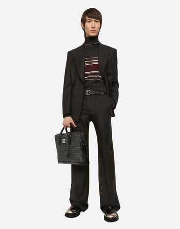 Dolce & Gabbana Coated jacquard briefcase Multicolor BM1590AJ705
