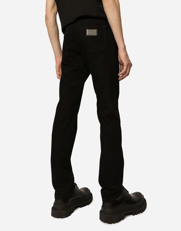 Dolce & Gabbana Черные эластичные джинсы узкого кроя разноцветный GY07CDG8HD1