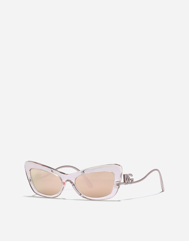 Dolce & Gabbana Gafas de sol DG Crystal Rosa transparente VG4467VP86X