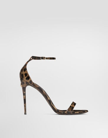 Dolce & Gabbana Leo-print calfskin sandals Print CR1339AM568