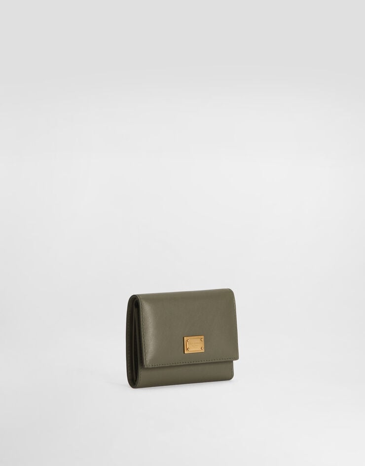 Dolce & Gabbana Plongé calfskin wallet Green BI0770A9S25