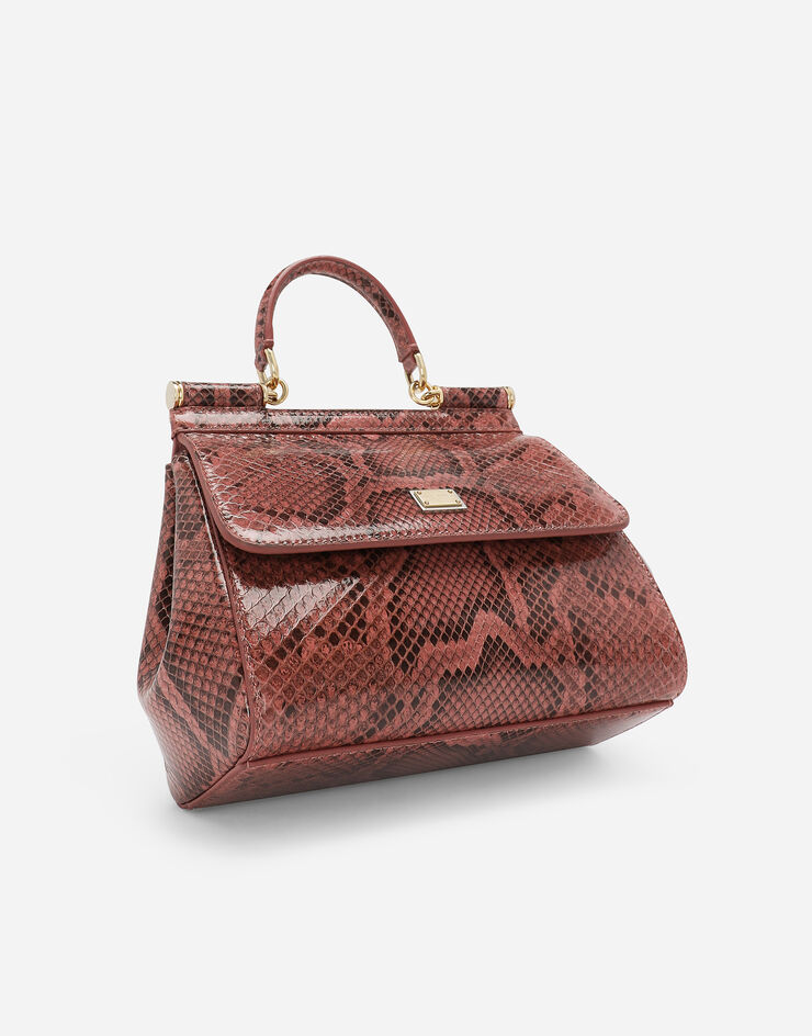 Dolce & Gabbana حقيبة يد سيسيلي متوسطة وردي BB6003A2111