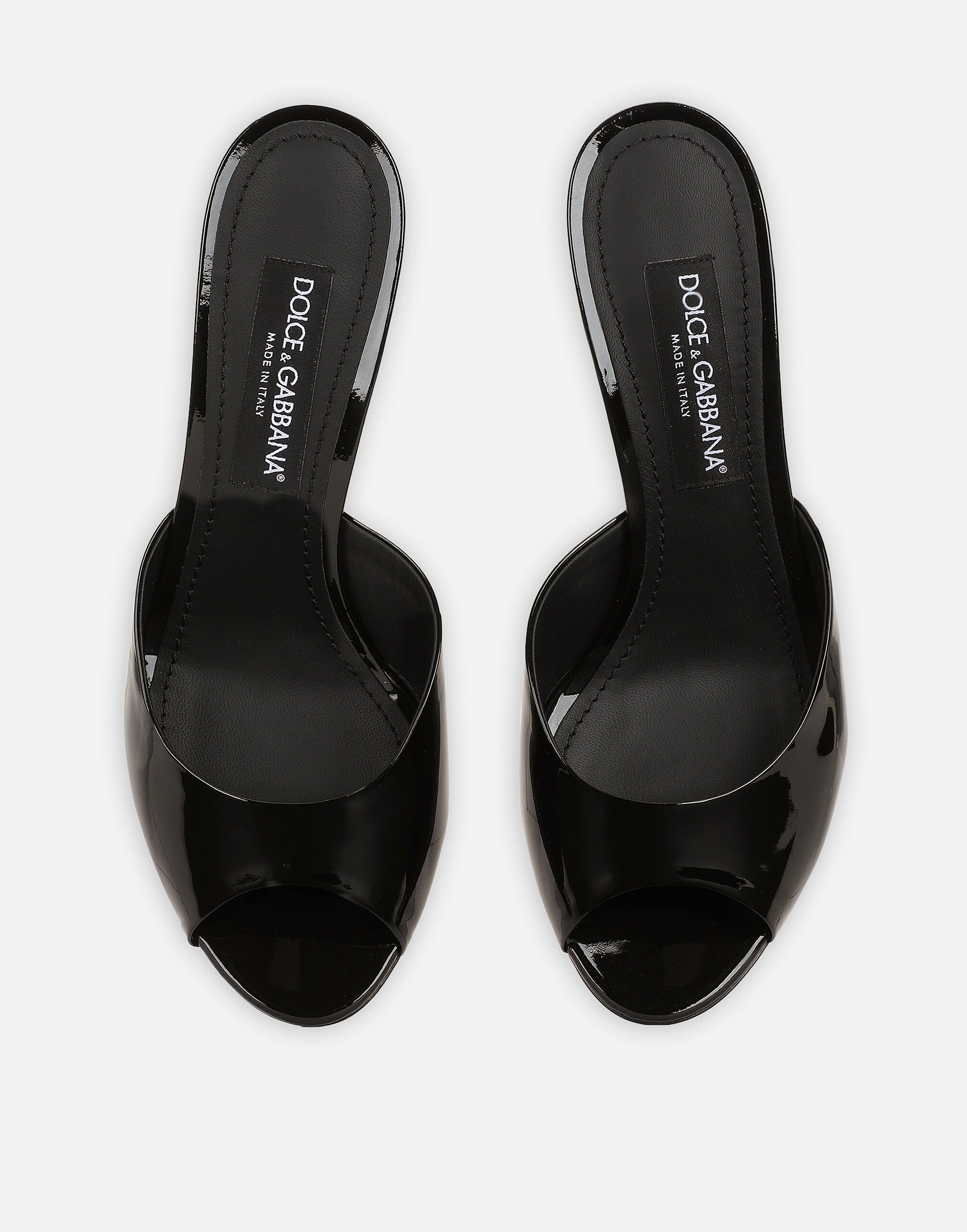 Patent leather mules in Black for Women Dolce Gabbana