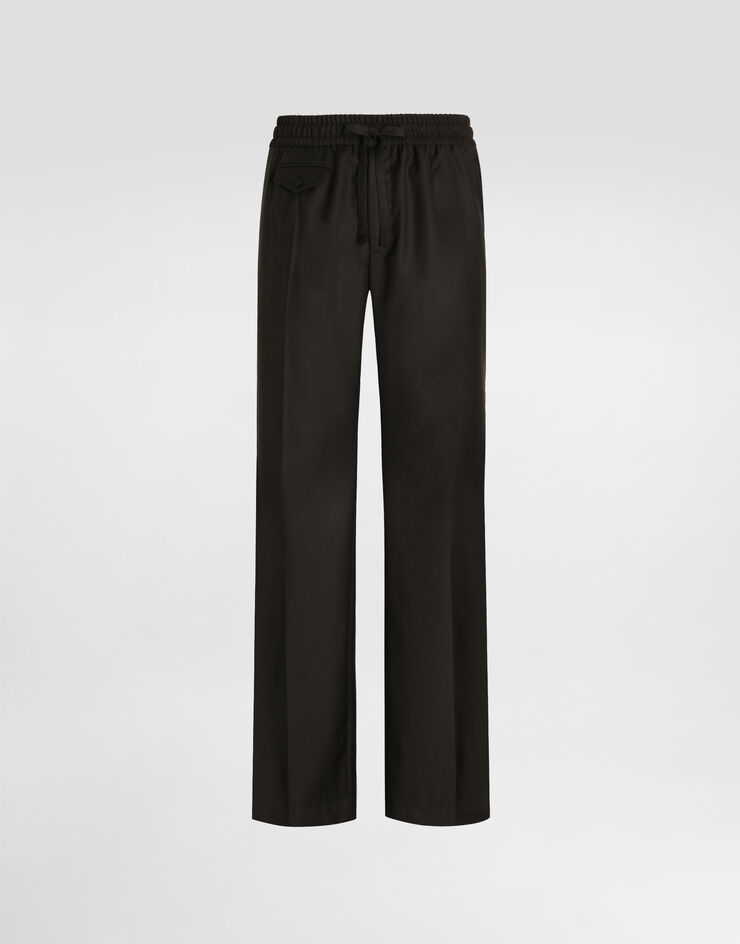 Dolce & Gabbana Jogginghose aus Wollköper Black GP1A3TFU269