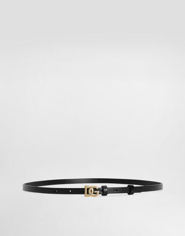 Dolce & Gabbana Cinturón en piel de becerro con logotipo DG Multicolor BE1588AD986