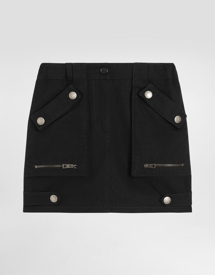 Dolce & Gabbana Technical cotton skirt Black L55I87LT373