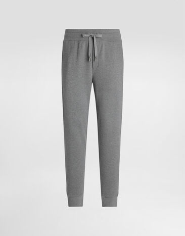 Dolce & Gabbana Stretch jersey jogging pants with tag Grey GP07TTG7N7B