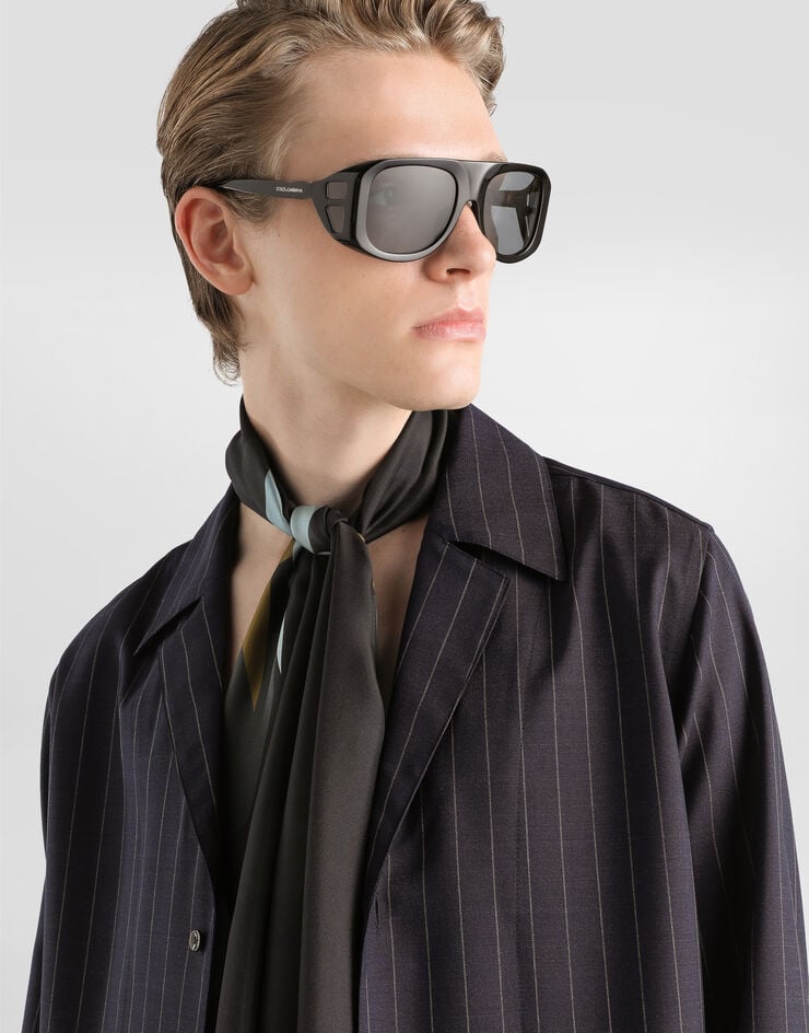 Dolce & Gabbana Pinstripe wool shirt Multicolor G5OD8ZFR23B