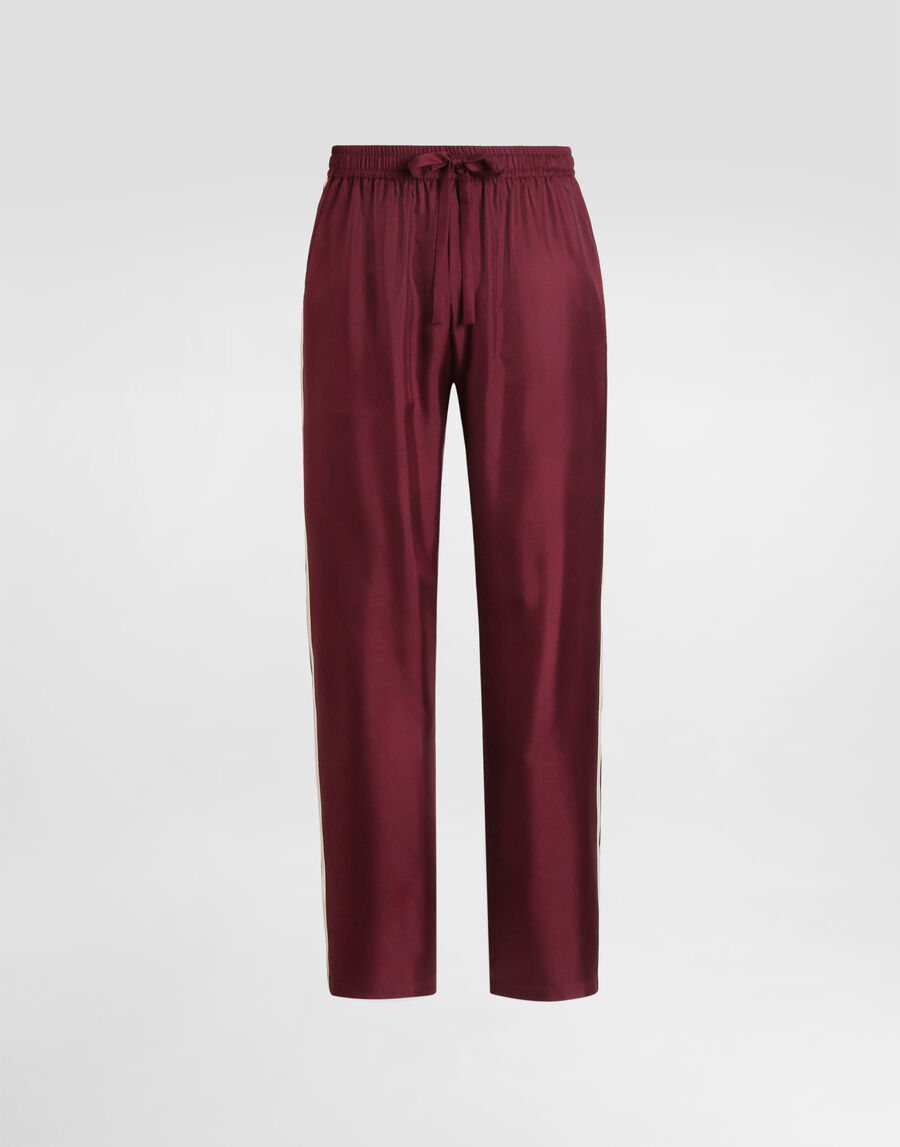 Vanity silk twill trousers