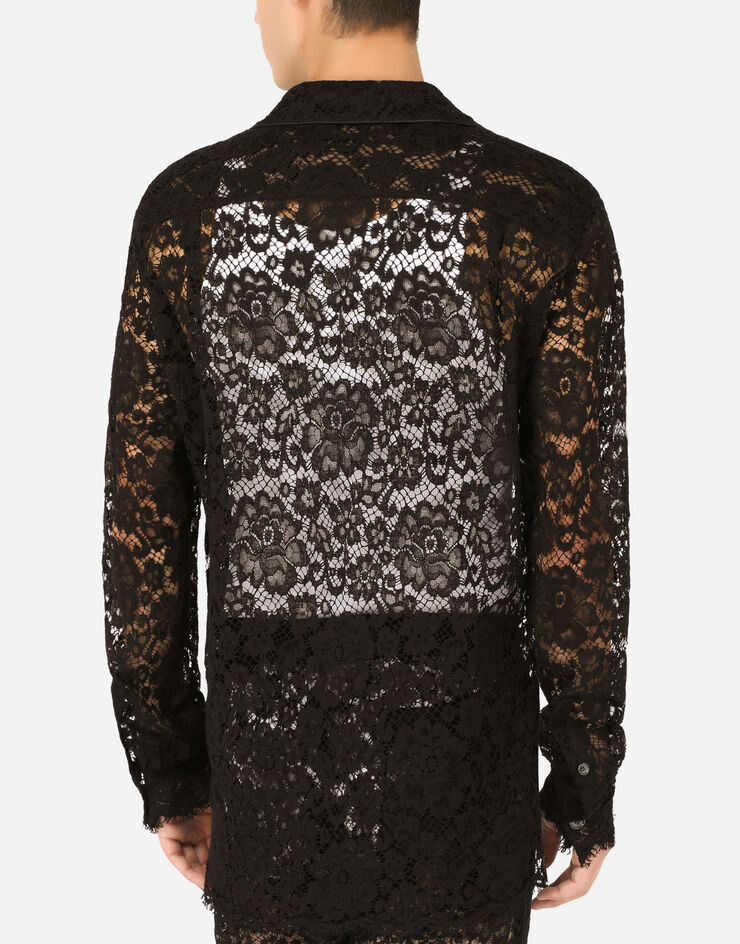 Dolce & Gabbana 蕾丝衬衫 黑 G5JD9THLMEA