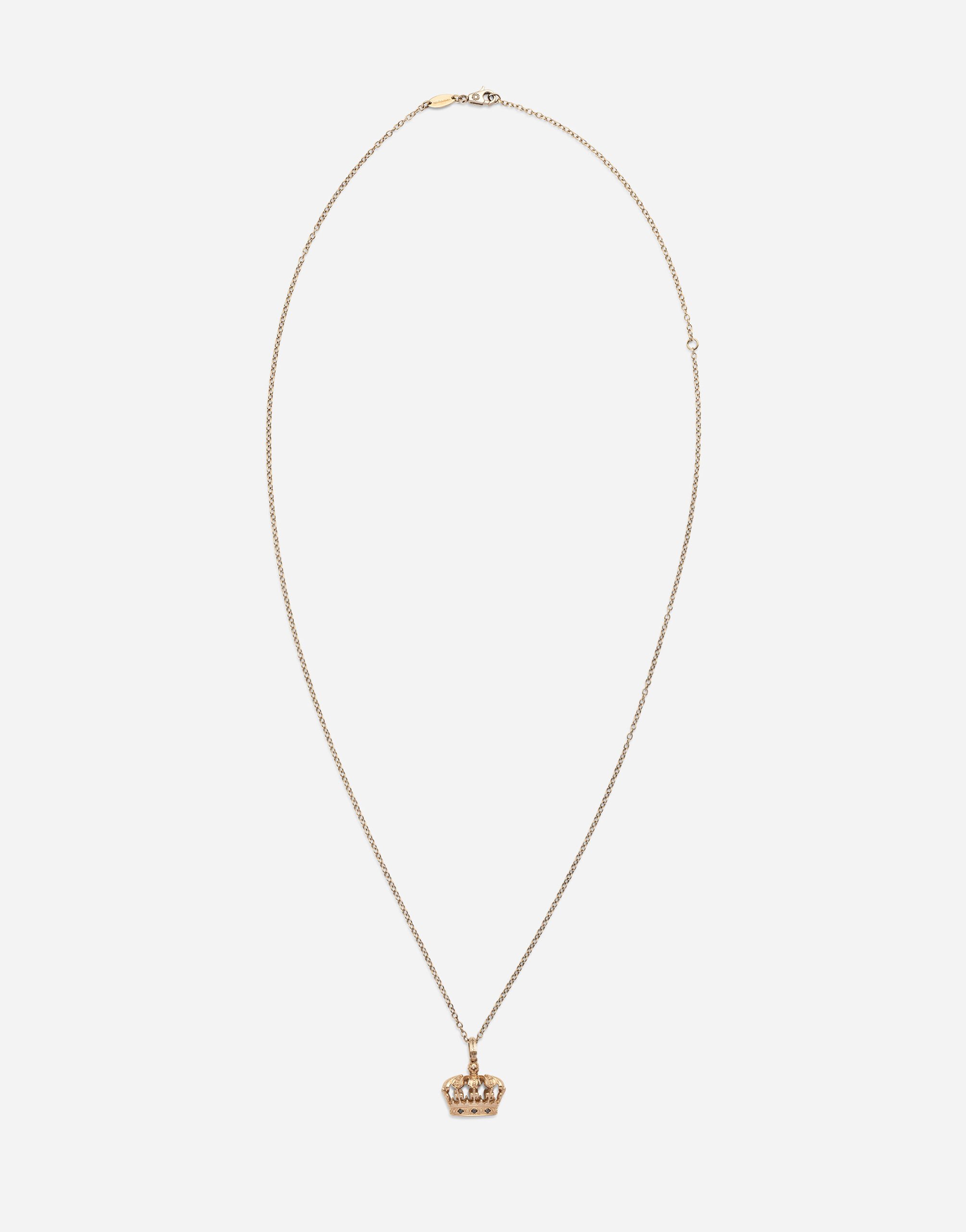 Crown white gold pendant in Gold for Men Dolce Gabbana