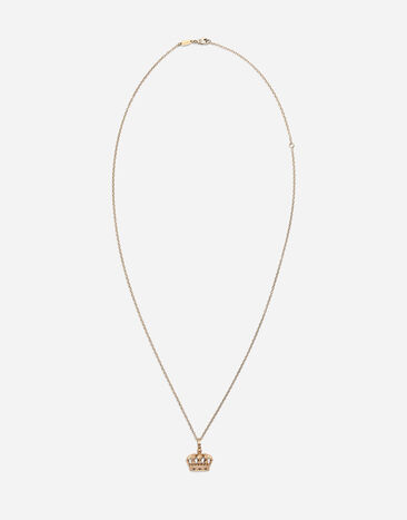 Dolce & Gabbana Crown white gold pendant Gold WAKK1GWJAS1