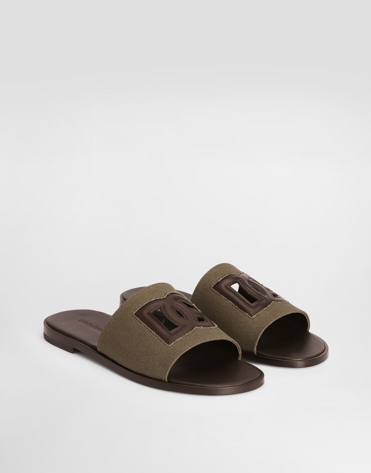Dolce & Gabbana DG light linen canvas sandals Dolce & Gabbana DG light linen canvas sandals Multicolor A80590A0107