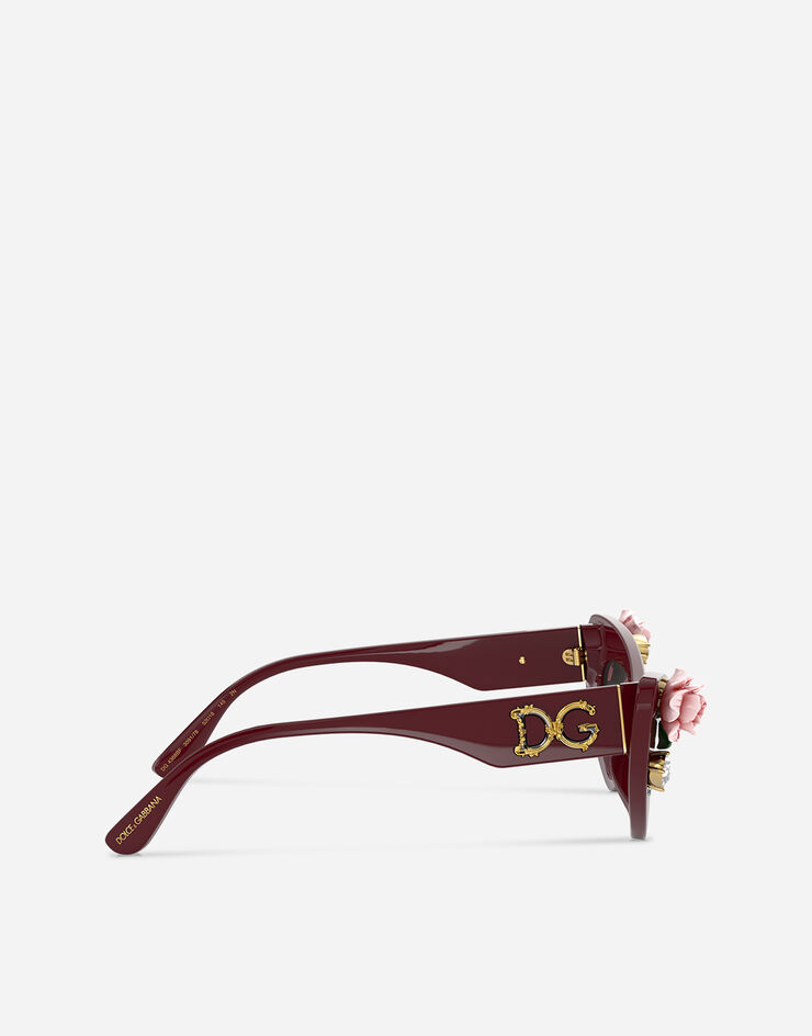 Dolce & Gabbana 「ブルーミング」 サングラス ワインレッド VG4368VP178