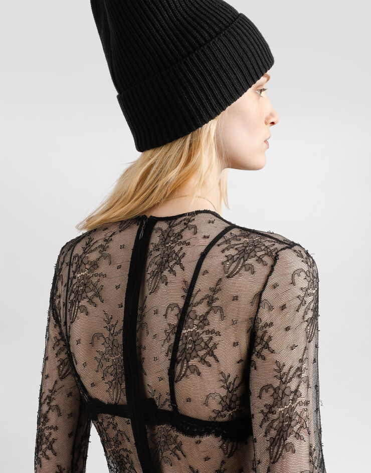 Dolce & Gabbana Chantilly lace bodysuit Black F79BPTFLREX