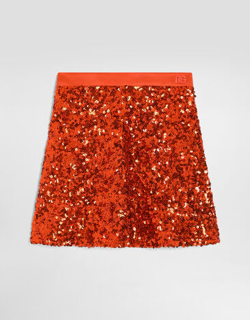 Dolce & Gabbana Sequin skirt Orange L56I03FLSNB