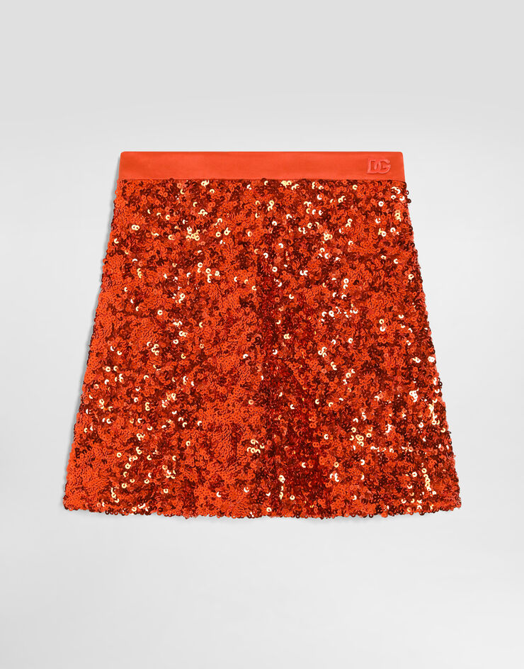 Dolce & Gabbana Sequin skirt Orange L56I03FLSNB