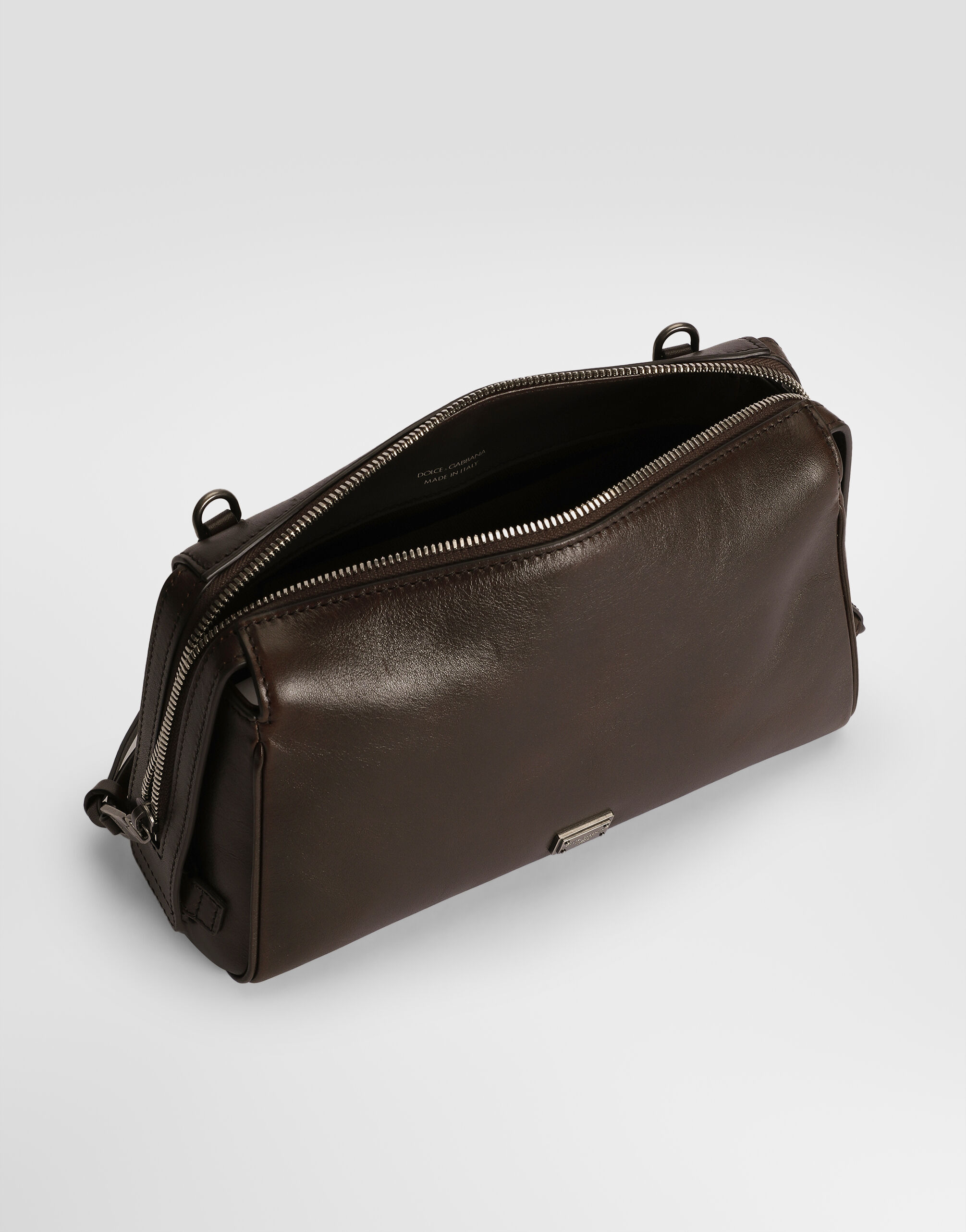 Vittoria tempesta calfskin bag in Brown for Men | Dolce&Gabbana® US