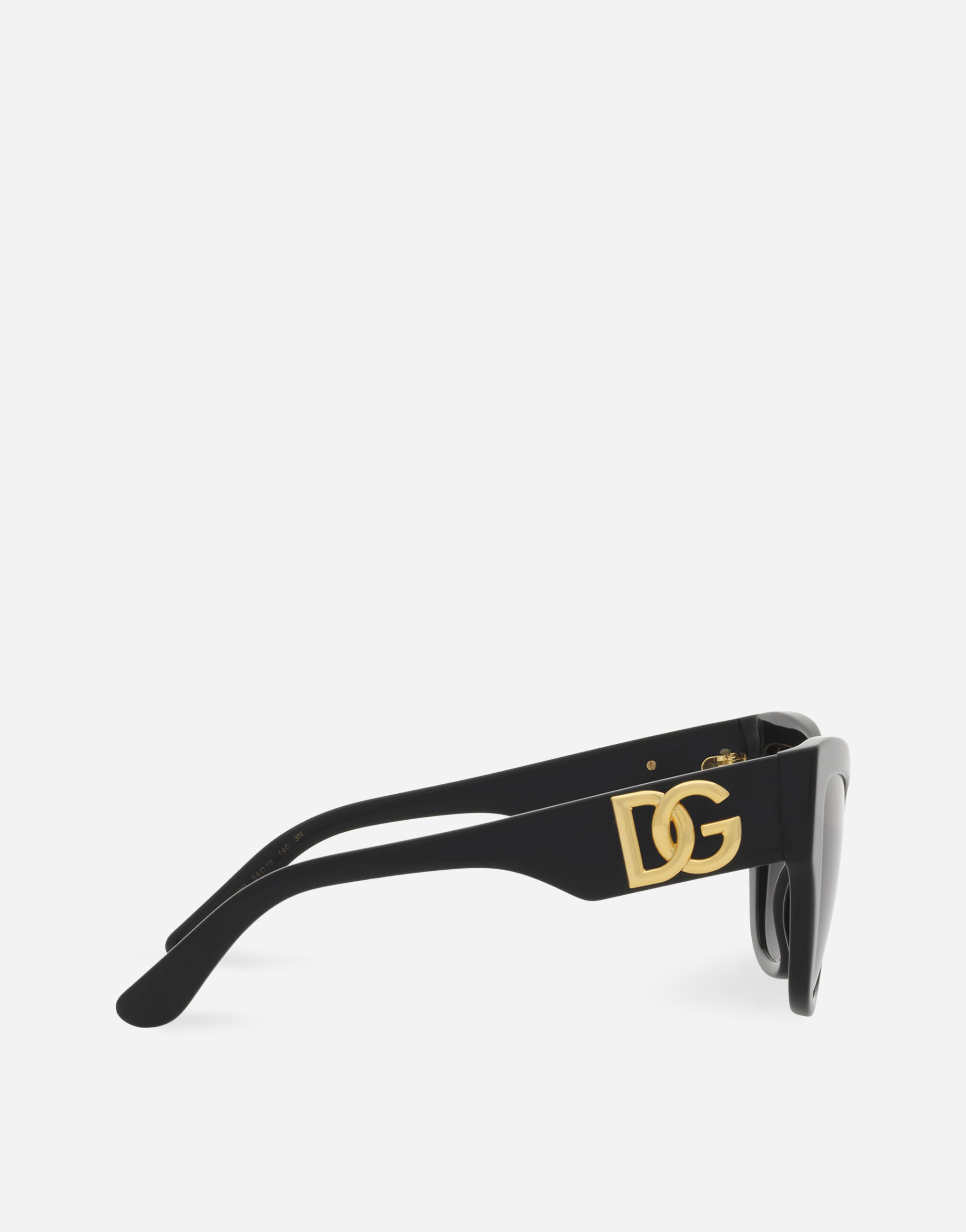 ブラックのウィメンズ DG crossed sunglasses | Dolce&Gabbana®