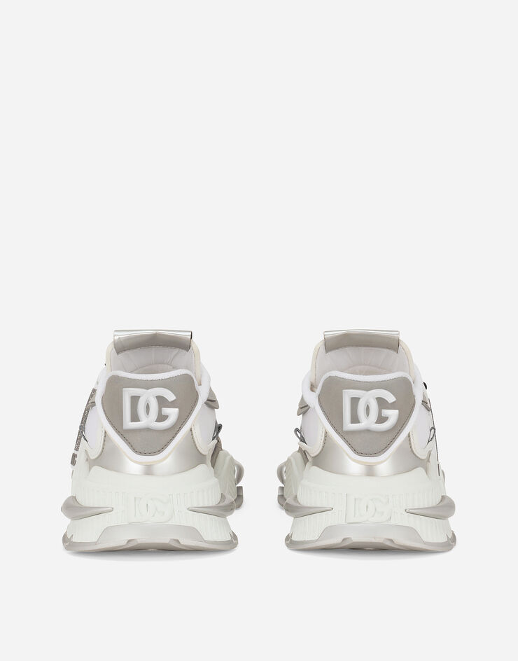 Mixed-material Airmaster sneakers in White for Men | Dolce&Gabbana®