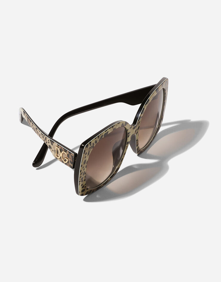 Dolce & Gabbana Lunettes de soleil Print family Imprimé Léopard VG4385VP313