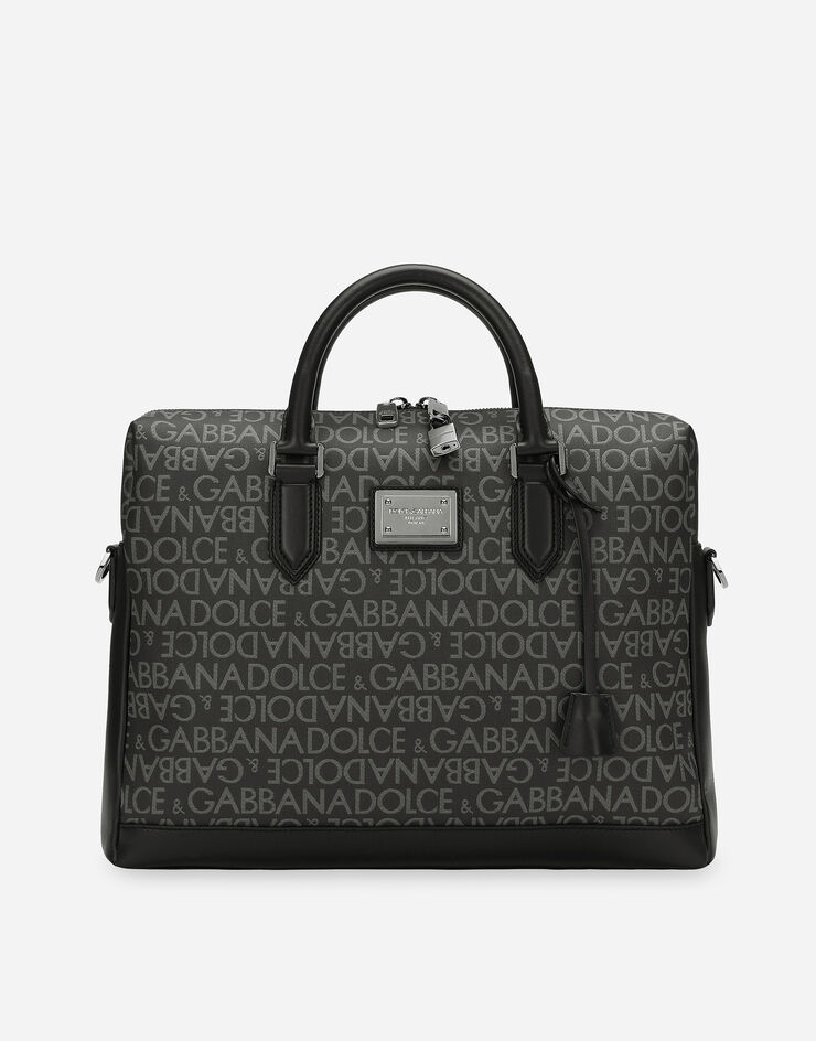 Dolce & Gabbana Coated jacquard briefcase Multicolor BM1590AJ705