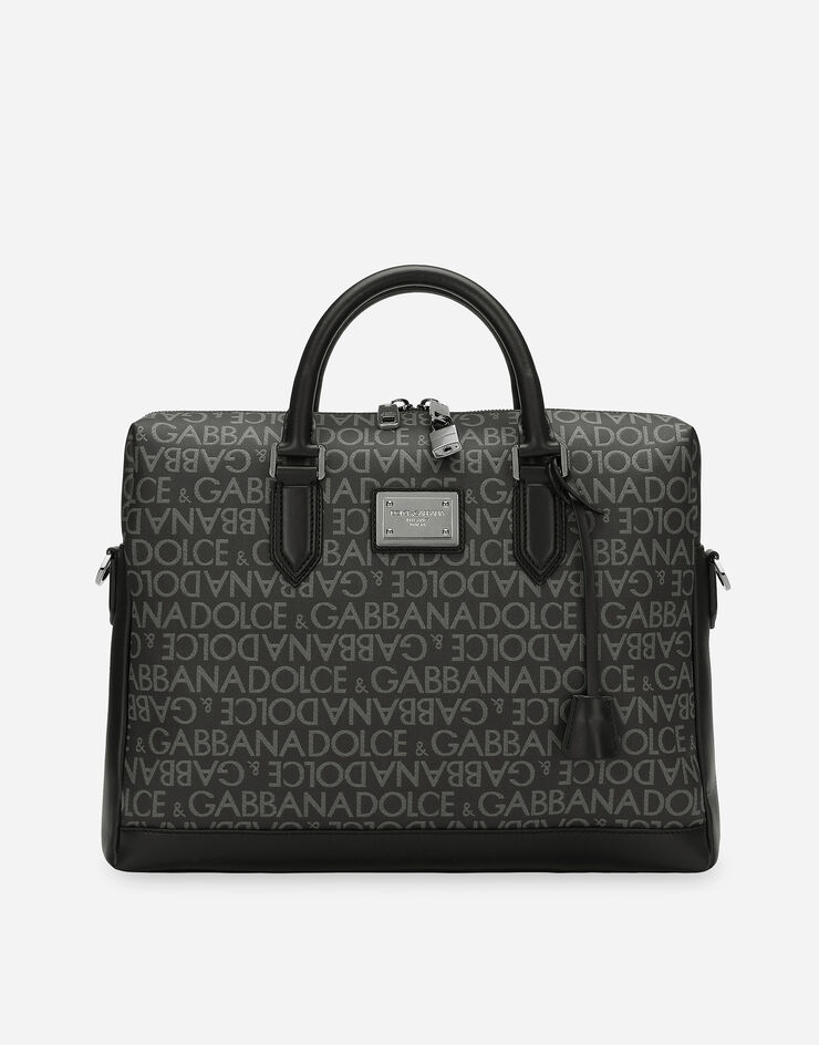 Dolce & Gabbana Briefcase in jacquard spalmato Multicolore BM1590AJ705