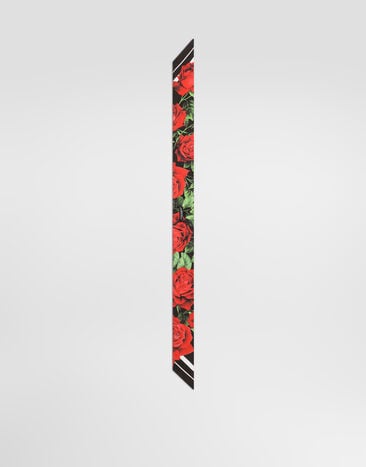 Dolce & Gabbana Rose-print silk twill bandeau Print FS215AGDDW2