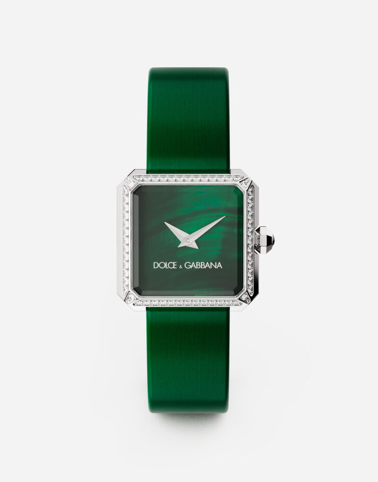 Dolce & Gabbana Sofia steel watch with colorless diamonds Dark green WWJC2SXCMDT