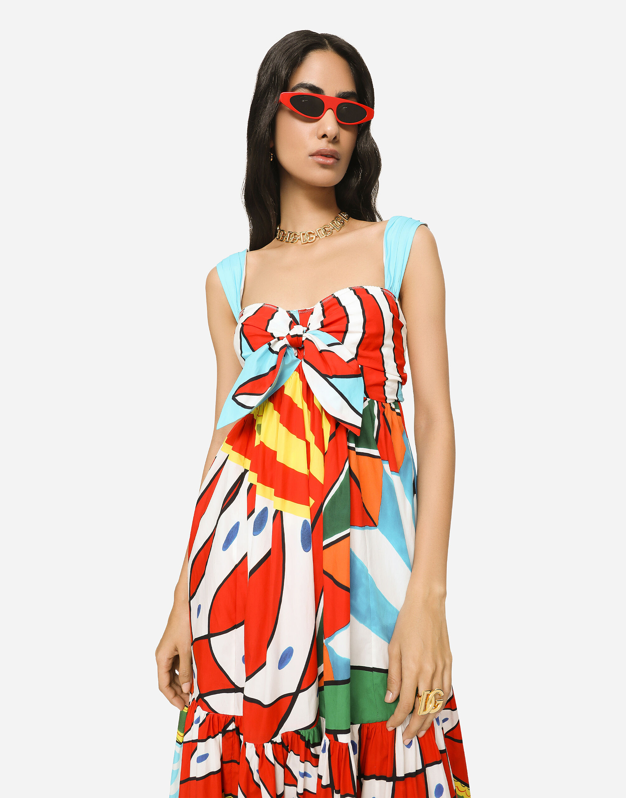 Dolce gabbana deals striped dress