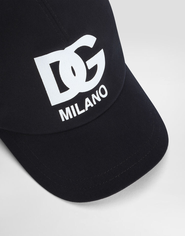 Dolce & Gabbana Gorra con visera de gabardina con logotipo DG Azul LB4H80G7O2V