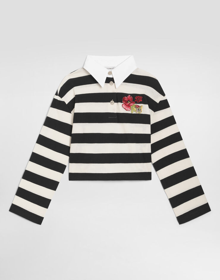 Dolce & Gabbana Polo shirt in striped jersey Dolce & Gabbana Polo shirt in striped jersey Multicolor L5JTRCFB7DO