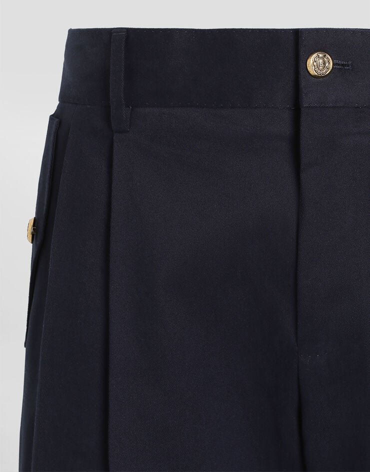 Dolce & Gabbana Cotton trousers Dolce & Gabbana Cotton trousers Blue GP1O8TFUFOG