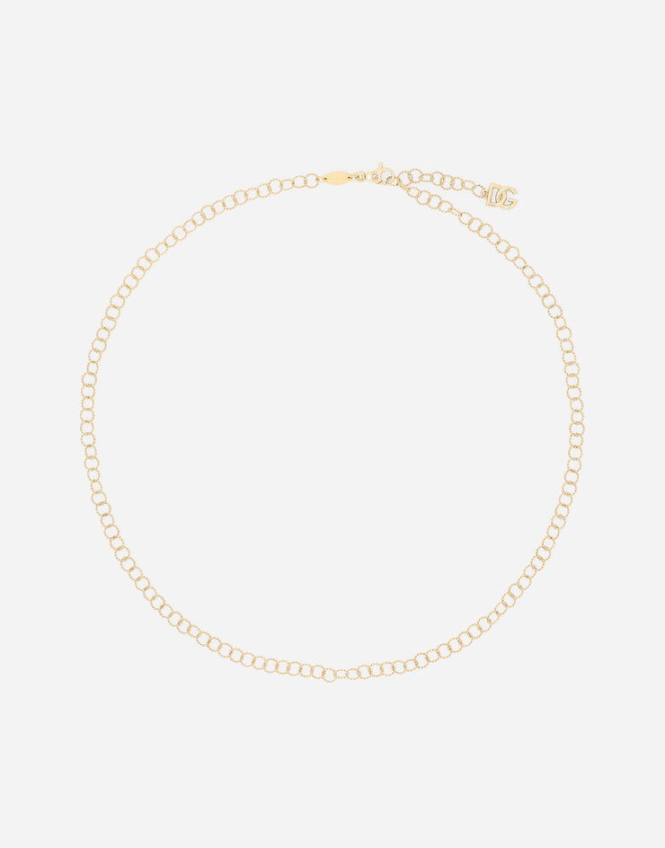 Dolce & Gabbana Collana a catena in filo ritorto e oro giallo 18Kt Gold WAQB2GWYEDG