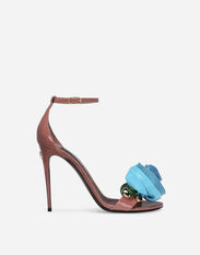 Dolce & Gabbana Patent leather sandals Black CR1340A1037