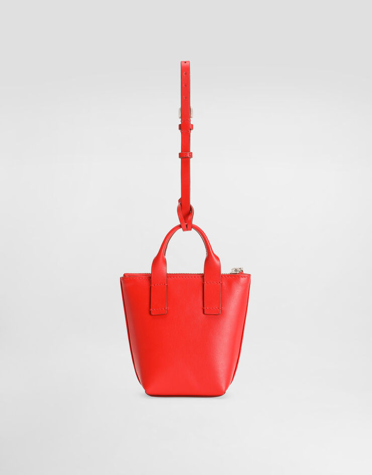 Dolce & Gabbana Minibag charm in calfskin Red BP3418AV893