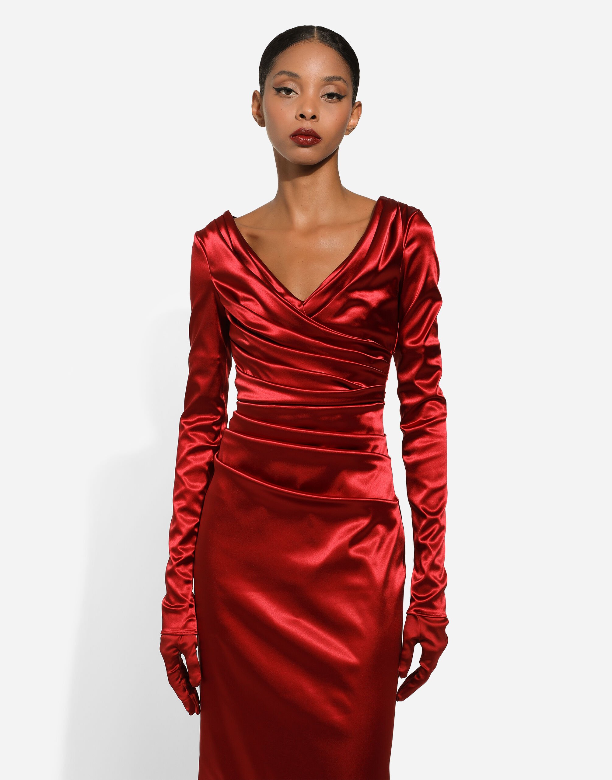 Dolce gabbana satin shop dress