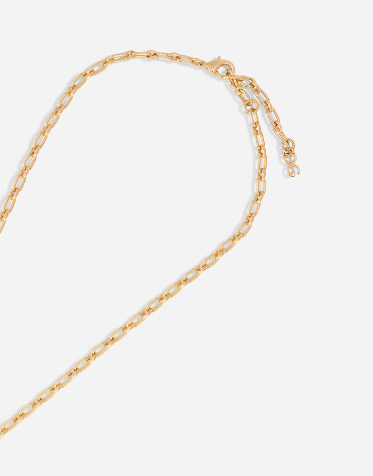 Dolce & Gabbana Ожерелье-цепочка с логотипом DG золотой WNN5L3W1111