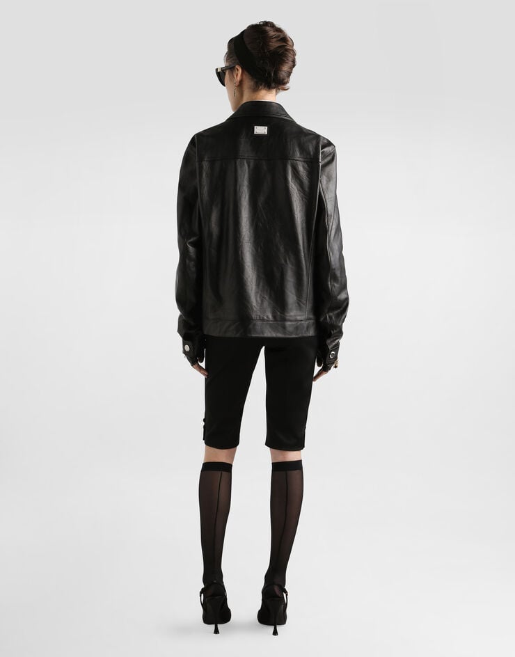 Dolce & Gabbana Nappa leather jacket Black F9S78LHULXO